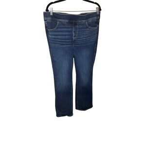 Torrid Lean Jean Slim Boot Super Soft Dark Wash Stretch Denim Pull On Jeans NWOT